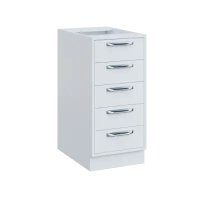 QS - 4Z52 spodní skříňka, 5-zásuvková, 900x400x600, bílá